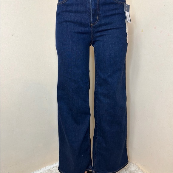 Universal Thread Denim - Universal Thread Wide Leg Jeans in Dark Blue Wash